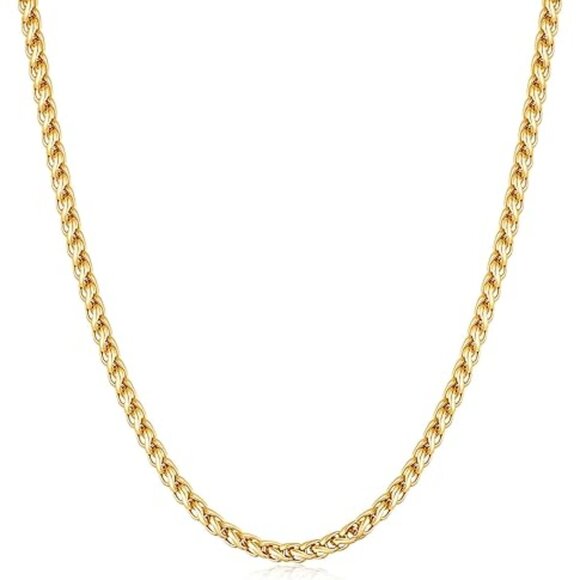 14K Gold Wheat Chain Necklace - Picture 1 of 3